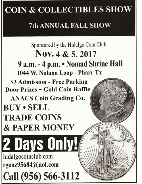 Coin Shows in the Rio Grande Valley Coin Collectors